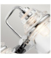 Applique murale Salle de bains Kichler Verre,Acier Chrome poli