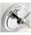 Kichler Bathroom Wall Light Glass, Polished Chrome Steel