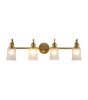 Quoizel wall light Glass, Steel Brushed brass