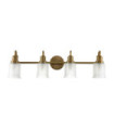 Quoizel wall light Glass, Steel Brushed brass