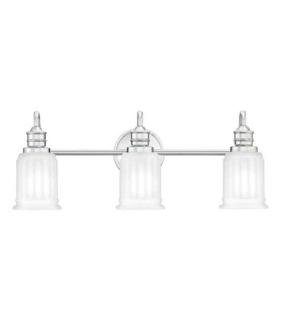 Lampada da parete Quoizel Vetro, Acciaio cromato lucido