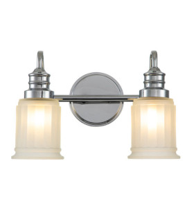 Quoizel wall light Glass, Polished chrome steel