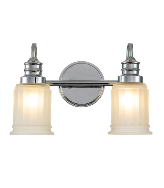 Lampada da parete Quoizel Vetro, Acciaio cromato lucido