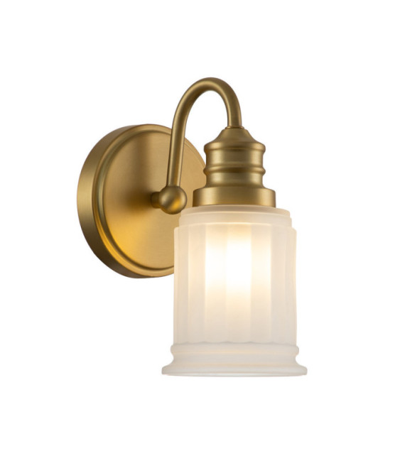 Quoizel wall light Glass, Steel Brushed brass