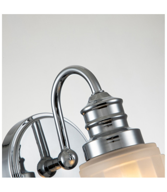 Quoizel wall light Glass, Polished chrome steel