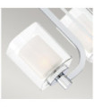 Quoizel wall light Steel, opal, transparent glass Polished chrome