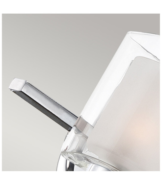 Aplique Quoizel Acero, opalino, vidrio transparente Cromo pulido