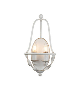 Applique murale Quoizel Acier Blanc vieilli