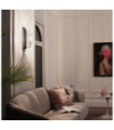 Kichler wall light Steel, transparent fluted glass Polished nickel