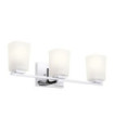 Applique murale Salle de bains Kichler Verre Opale,Acier,Zinc Chrome poli