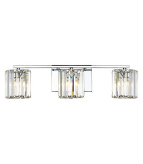 Quoizel Wandleuchte Stahl, Kristall, Glas Poliertes Chrom