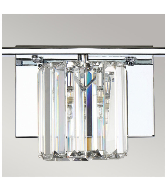 Quoizel Wandleuchte Stahl, Kristall, Glas Poliertes Chrom