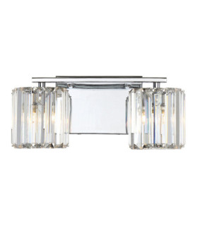 Applique murale Quoizel Acier,Cristal,Verre Chrome poli