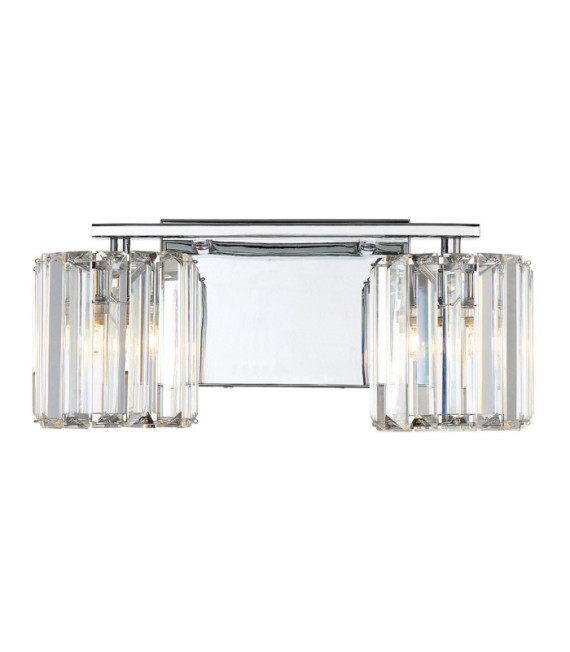 Applique murale Quoizel Acier,Cristal,Verre Chrome poli
