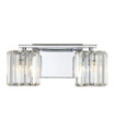 Quoizel wall light Steel, Crystal, Glass Polished chrome