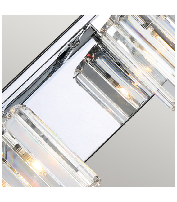 Applique murale Quoizel Acier,Cristal,Verre Chrome poli