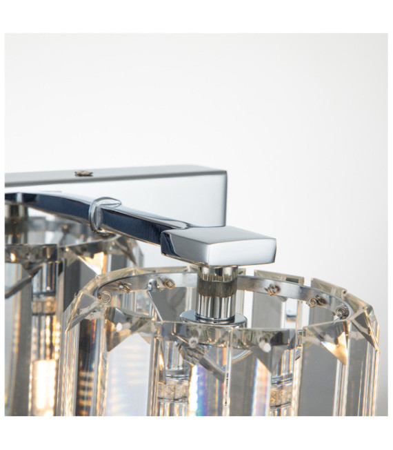 Quoizel wall light Steel, Crystal, Glass Polished chrome