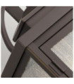 Kichler exterior wall light Aluminum, seeded glass Rubbed bronze