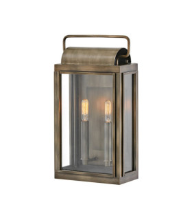 Hinkley aplique exterior Vidrio transparente, aluminio Bronce bruñido pintado