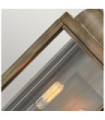 Hinkley exterior wall light Transparent glass, aluminum Painted burnished bronze