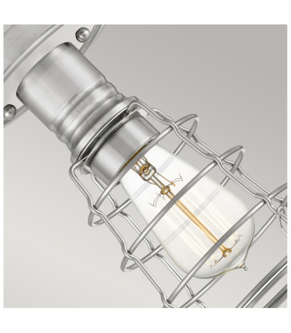 Plafonnier Quoizel Acier Nickel brossé