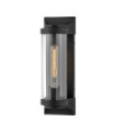 Applique murale extérieur Hinkley Aluminium,laiton,verre transparent Noir texturé