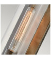 Hinkley outdoor wall light Aluminum, brass, clear glass Burnished bronze