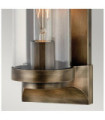 Applique murale extérieur Hinkley Aluminium,laiton,verre transparent Bronze bruni