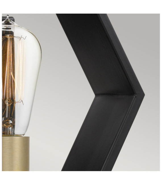 Quoizel Wandleuchte Steel Black Earth