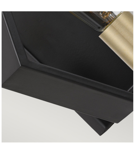 Quoizel Wandleuchte Steel Black Earth