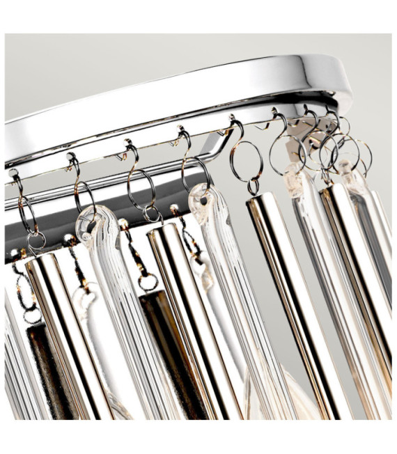 Lampada da parete Kichler Cristal, acciaio cromato lucido