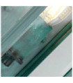 Applique murale extérieur Holborn Verre Transparent,Laiton Vert-de-gris