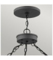 Suspension extérieur Hinkley Verre à graines transparent,aluminium Zinc vieilli et gris bois flotté
