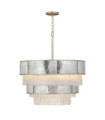 Hinkley pendant light Stainless steel, crystal Champagne gold