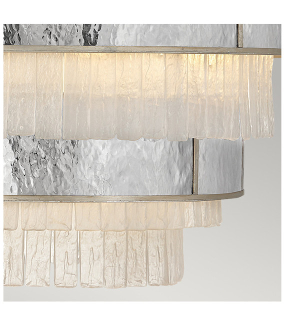 Suspension Hinkley Acier inoxydable,cristal L'or champenois