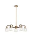 Kichler pendant light Glass, Steel Patinated brass