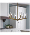 Kichler pendant light Steel, Transparent glass Brushed natural brass