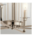 Kichler pendant light Clear fluted glass, polished nickel steel