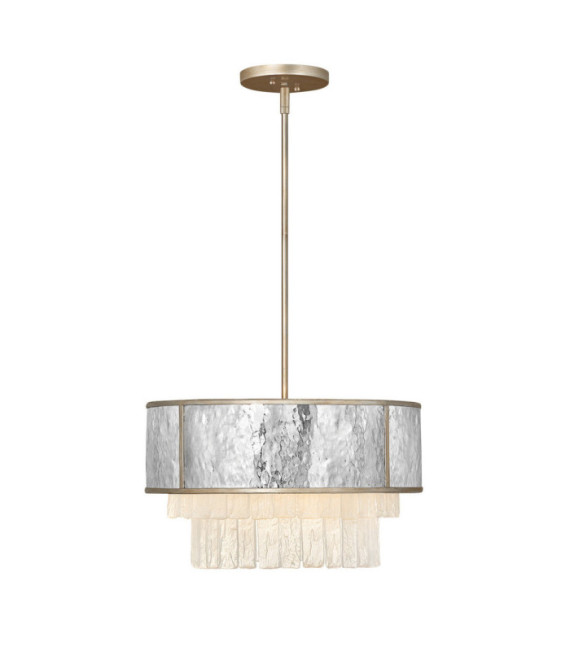 Hinkley pendant light Stainless steel, crystal Champagne gold