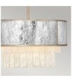 Hinkley pendant light Stainless steel, crystal Champagne gold
