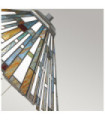 Lampadaire Quoizel Acier,résine,verre d'art Bronze vaillant