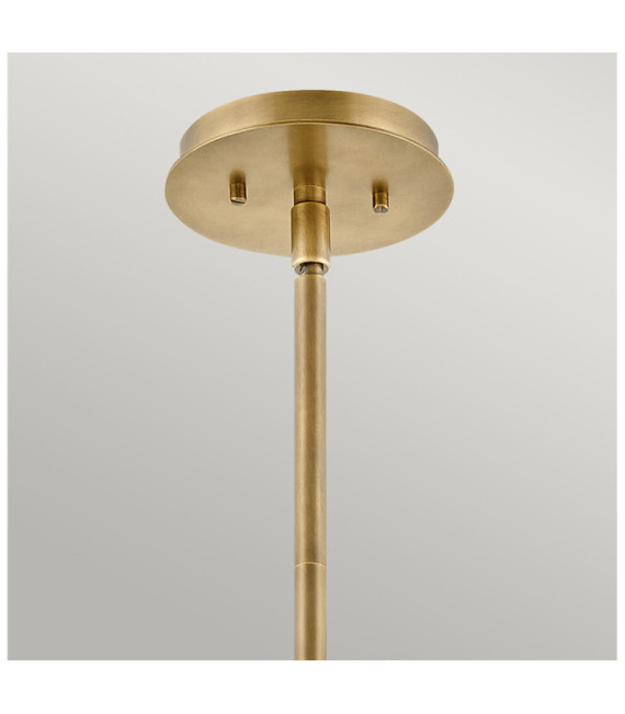 Suspension Hinkley Aluminium,verre transparent,acier Laiton Héritage