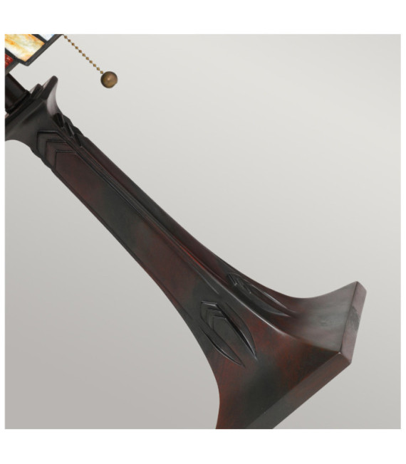 Lampada da tavolo Quoizel Acciaio, resina, vetro artistico Valiant bronzo