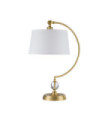 Lampe de table Quoizel Verre,Acier,Lin Laiton brossé