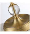 Lampe de table Quoizel Verre,Acier,Lin Laiton brossé