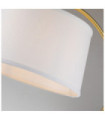 Lampe de table Quoizel Verre,Acier,Lin Laiton brossé