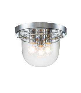 Quoizel Ceiling Light Glass, Polished Chrome Steel