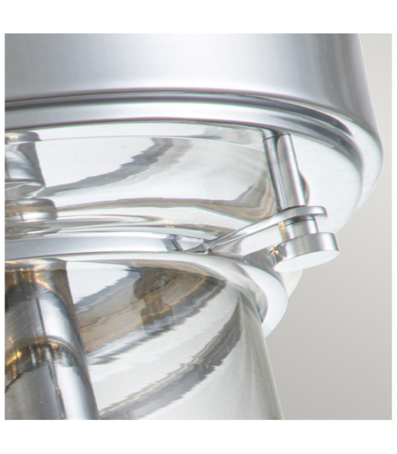 Plafonnier Quoizel Verre,Acier Chrome poli