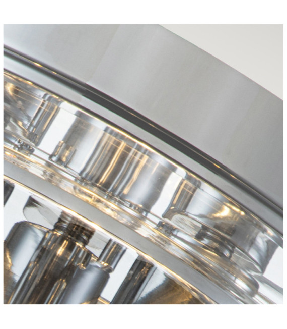 Plafonnier Quoizel Verre,Acier Chrome poli