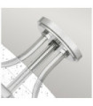 Quoizel Ceiling Light Glass, Polished Nickel Steel